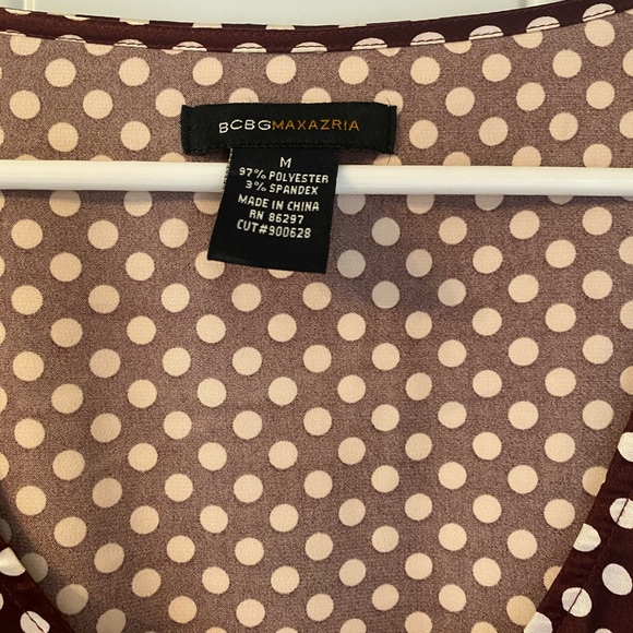 Silky Polka-Dot Dress, Brown & White Dot - Picture 6 of 7